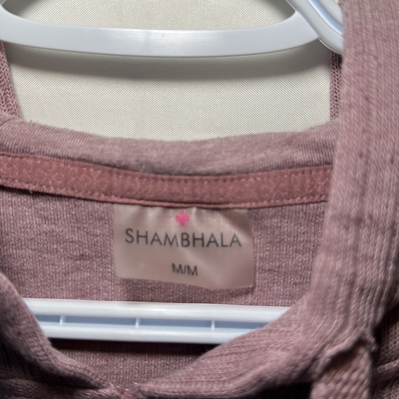 Shambhala Ribbed Cropped Hoodie Size Medium In Purple - Picture 3 of 5